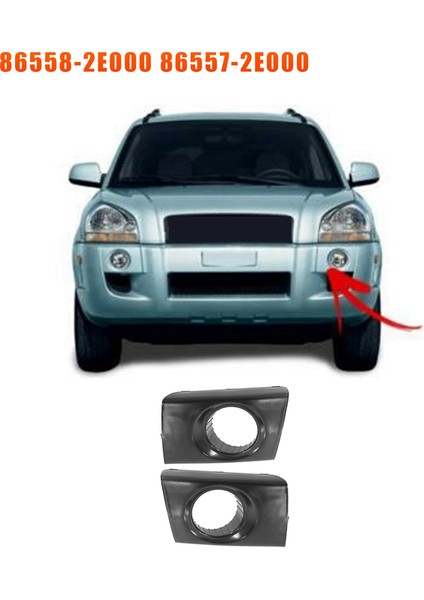 1paır Ön Tampon Sis Lambası Kapağı Çerçeve Trim 86558-2E000 86557-2E000 Hyundai Tucson Için 2005-2009 Sis Lambası Çerçevesi (Yurt Dışından) fiyatları