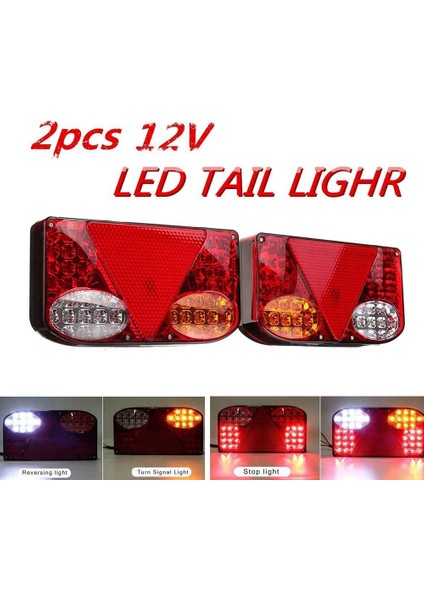 2pcs 12V LED Kuyruk Işığı, Arka Fren Sinyali Lambası, Araba Kamyonu Römorku Için Uygun (Yurt Dışından) modelleri