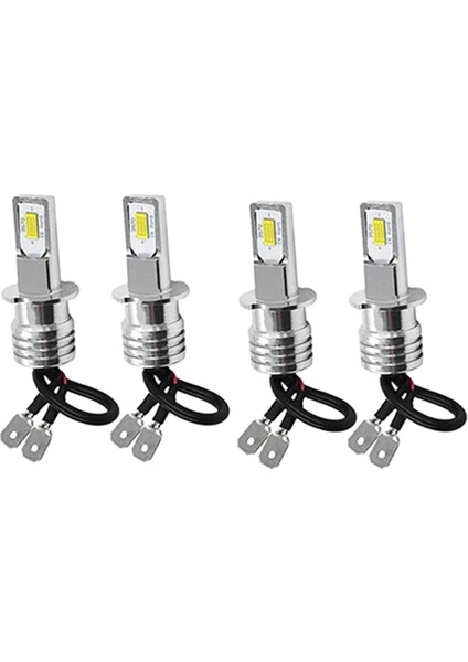 4 Adet H3 Süper Parlak LED Far Sis Lambası Sürüş Lambası Ampul Kiti (Yurt Dışından) indirimleri