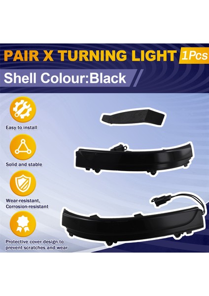 Araba Siyah Dikiz Aynası Sinyal 5C6949101 5C6949102 (Yurt Dışından) indirimleri