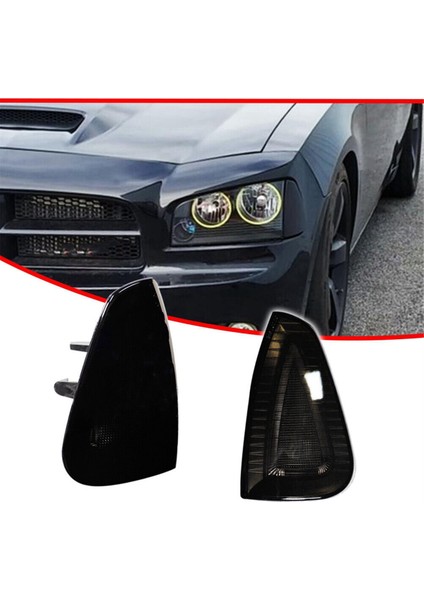 Dodge Charger 2006-2010 4806218AD 4806219AD Için Araba Füme Lens Köşe Park Işareti Sinyal Işıkları Gövdeleri (Yurt Dışından) modelleri