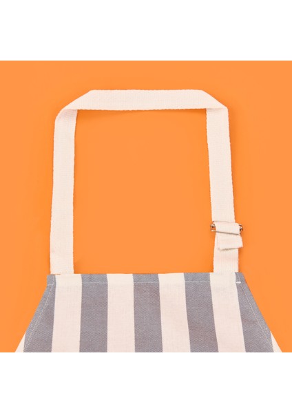 Soft Woro Mutfak Önlüğü - Ekru / Antrasit - 54X78 cm