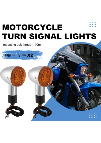 Motosiklet Turn Sinyalleri Honda Harley Kawasaki Için Ön Arka Işıklar Suzuki Yamaha Motosiklet Sokağı Standart Özel Bisiklet (Yurt Dışından) fırsatları