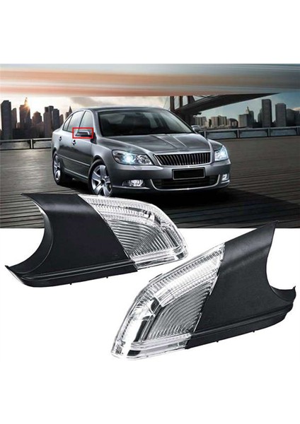 LED Turn Sinyal Işık Lambası Dikizle Yan Kanat Aynası 1Z0949101C Skoda Octavıa Mk2 A5 2004-2013 Polo 2005-2009 (Yurt Dışından) fiyatları