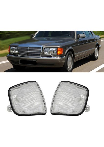 1paır Dön Sinyal Köşe Işık Kabuğu Mercedes Benz S-Serisi W126 1981-1991 Yan Köşe Işıkları Park Lambası Beyaz (Yurt Dışından) fiyatları
