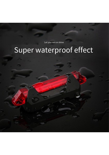 Kask Bisiklet Sinyal Lambası Su Geçirmez Arka Kuyruk Lambası LED USB Tarzı Şarj Edilebilir Bisiklete Binme Taşınabilir Çıkarılabilir Lamba, B-Mavi (Yurt Dışından) modelleri