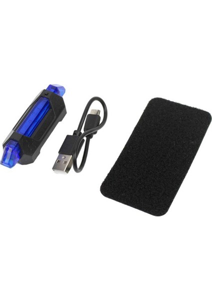 Kask Bisiklet Sinyal Lambası Su Geçirmez Arka Kuyruk Lambası LED USB Tarzı Şarj Edilebilir Bisiklete Binme Taşınabilir Çıkarılabilir Lamba, B-Mavi (Yurt Dışından) indirimleri
