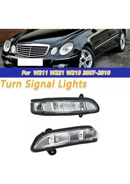 1 Çift Dikiz Aynası Dönüşü Yan Işıklar Ayna Dönme Sinyali Lambası Mercedes Benz W211 W221 A2198200521 A2198200621 (Yurt Dışından)