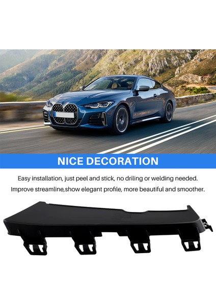 4 Coupe G22 G82 2021 Sol Hava Kanalı Kapağı Sis Lambası Çerçevesi (Yurt Dışından) indirimleri