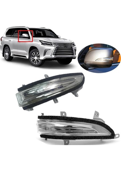 Araba Dikiz Aynası Dönüş Sinyali Lexus LX570 GX460 Sinyal Gösterge Lambası 81730-60130 81740-60100 (Yurt Dışından) indirimleri