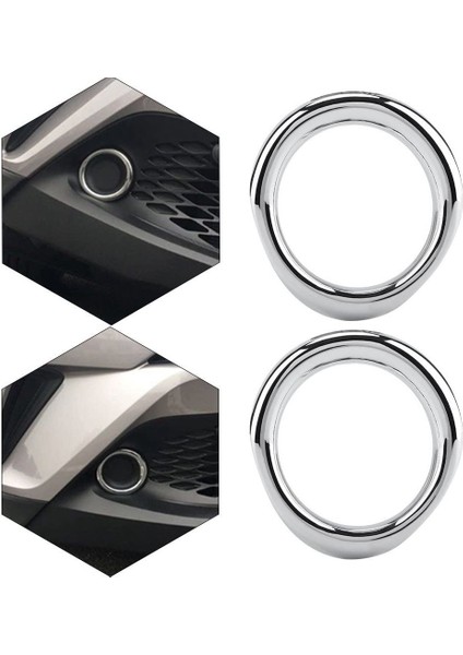 2pcs Araba Ön Sis Lambası Işık Kapağı Toyota C-Hr Chr Chr Chr Için Dekorasyon Yüzüğü Trim 2016-2020 Lhd Aksesuarlar, Gümüş (Yurt Dışından) modelleri
