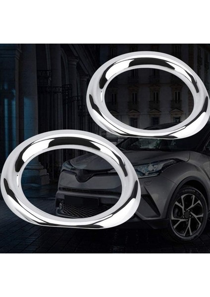 2pcs Araba Ön Sis Lambası Işık Kapağı Toyota C-Hr Chr Chr Chr Için Dekorasyon Yüzüğü Trim 2016-2020 Lhd Aksesuarlar, Gümüş (Yurt Dışından) fırsatları