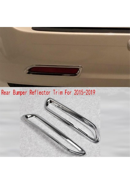 2pcs Arka Sis Lambası Çerçevesi Arka Tampon Yansıtıcı Toyota Sienna 2015-2019 (Yurt Dışından)