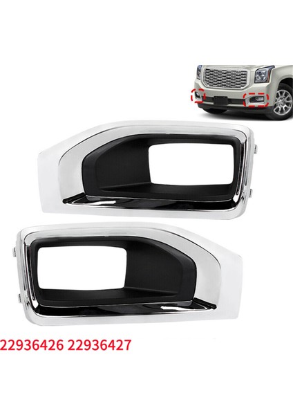 Gmc Yukon/yukon Xl 2015-2020 Için Ön Sol Yan Sis Lambası Kapak Kapağı Krom Sis Lambası Çerçeve Çerçevesi GM1038187 13912295 (Yurt Dışından) indirimleri