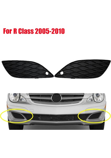 1paır Ön Sis Lamba Çerçevesi Kapakları 251851723 2518851823 Mercedes-Benz R Sınıfı 2005-2010 Araba Foglight Havalandırma Izgara Kapağı (Yurt Dışından) modelleri