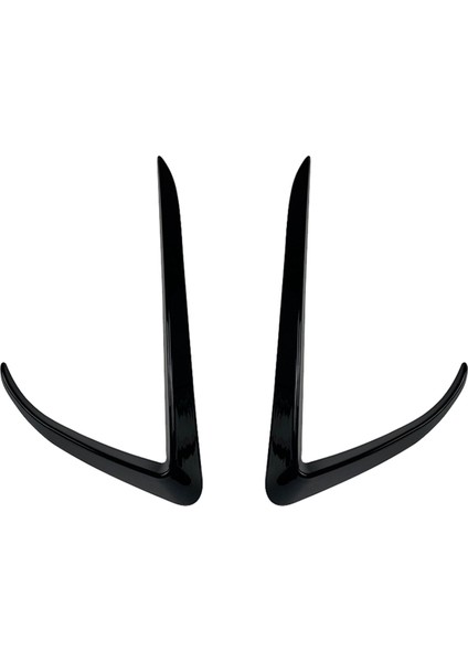 Araba Ön Tampon Ayırıcı Spoiler Kapaklar Tesla Model 3 2017-2023 Gloss Siyah Için Trim Sis Farları Kaş Rüzgar Bıçağı (Yurt Dışından)