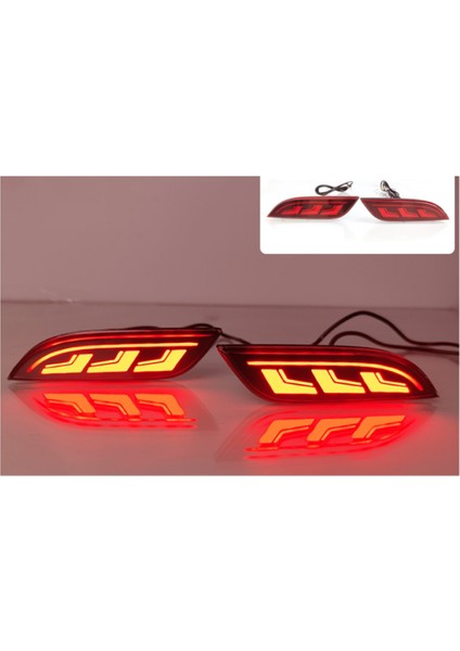 Araba LED Arka Tampon Işıkları Dinamik Dönüş Sinyali Işık Reflektörü Işık Fren Işığı Chevrolet Spark Için 2010-2015 (Yurt Dışından) fırsatları