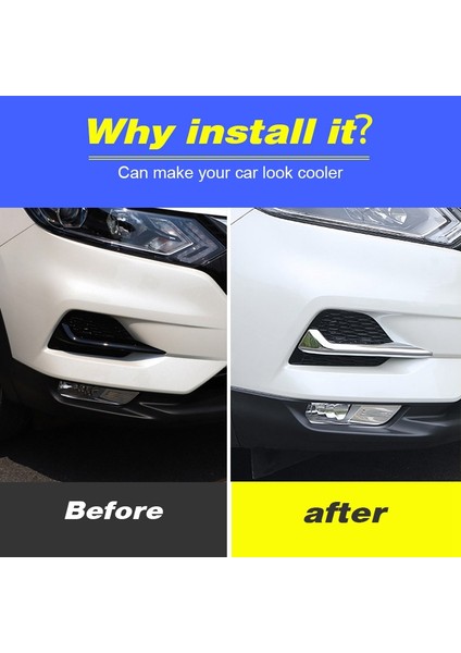 Araba Arka Sisli Kaş Kapak Çerçevesi Trim Abs Nissan Qashqai Için Chrome Dış Aksesuarlar J11 Dualis 2019 2020 (Yurt Dışından) indirimleri