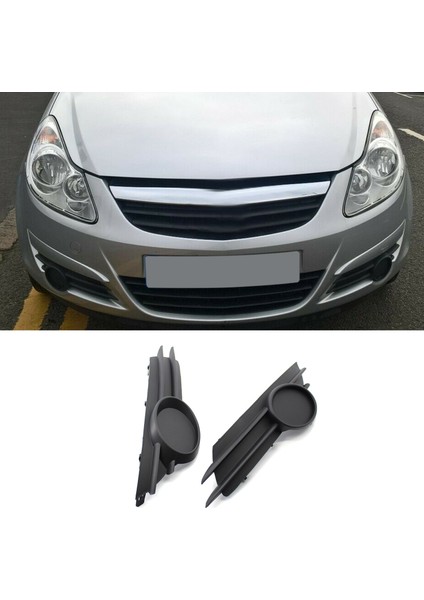 2x Araç Ön Sis Fark Izgara Sis Lambası Kapak Ön Tampon Izgarası Vauxhall Opel Corsa D 2006-2011 13229482 13229483 (Yurt Dışından) modelleri