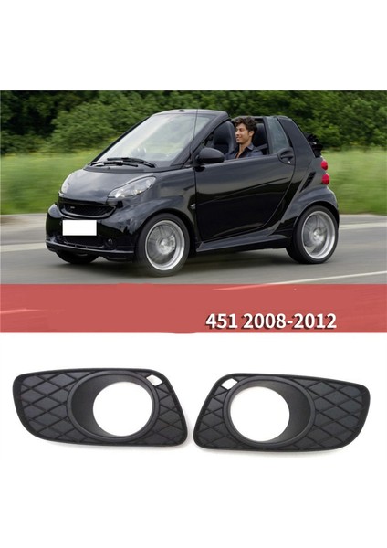 Sol/sağ Ön Tampon Sis Izgarası Izgara Koruyucu Kapak Sis Lambası Sis Lamba Çerçeve Kaput Akıllı Fortwo 451 2008-2012 (Yurt Dışından) indirimleri