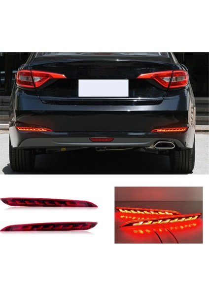 Araba LED Arka Tampon Işığı Reflektör Işık Dönüş Sinyal Işıkları Hyundai Sonata Için Fren Işığı 2015-2017 (Yurt Dışından) fırsatları