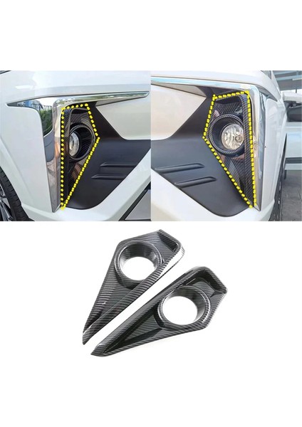 Toyota Veloz Için 2022-2024 Karbon Fiber Araba Ön Tampon Sisli Işık Lambası Kapak Çerçevesi Trim Aksesuarları (Yurt Dışından) fırsatları