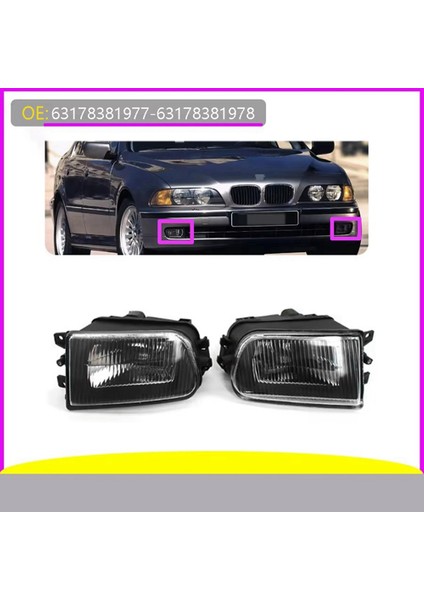Ön Tampon Sis Bmw 5 Serisi E39 528I 540I Z3 1997-2000 6317-8381-977 6317-8381-978 (Yurt Dışından) fırsatları