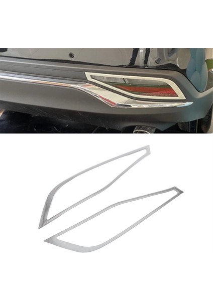 Araba Arka Sis Lambası Kapağı Trim Sisli Çerçeve Çerçeve Dekorasyon Çerçevesi Toyota Harrier 2022-2024 Gümüş (Yurt Dışından) indirimleri