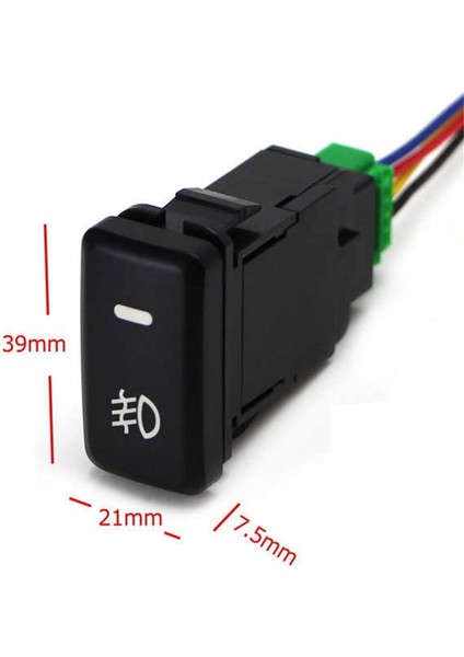 3pcs Otomatik Retrofit Switch Su Geçirmez Toyota Lexus Beyaz Işık Için 4 Hat Sis Lambası Anahtarı (Yurt Dışından) modelleri