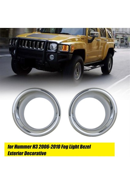 1paır Araç Ön Tampon Krom Sis Lambası Trim Yüzük Hummer H3 2006-2010 Sis Işık Çerçevesi Dış Dekoratif (Yurt Dışından) fiyatları
