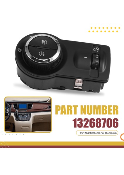 13268706 Araba Far Anahtarı Chevrolet Için Sis Anahtarı Cruze Malibu Opel Mokka Astra Buick Gl8 Excelle Regal 13268707 (Yurt Dışından) indirimleri
