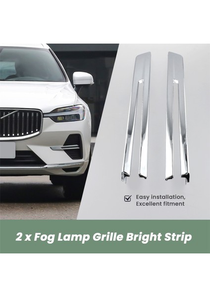 Araba Ön Tampon Sis Lambası Izgara Parlak Şerit Krom Kaplama 32234952 32234953 Volvo XC60 2022 (Yurt Dışından) indirimleri