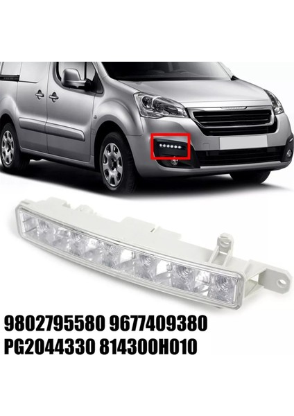 Citroen C1 C3 Berlingo Için Peugeot 308 2013-2020 9802795580 Araba Ön Tampon Sis Fagarları Gündüz Çalışıyor (Yurt Dışından) fiyatları