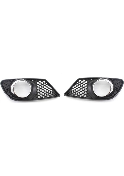 1 Çift Araba Ön Tampon Sis Izgarası Izgara Lambası Izgara Kapağı Benz C-Serisi Için Krom Çerçeveli W204 2008-2010 (Yurt Dışından)