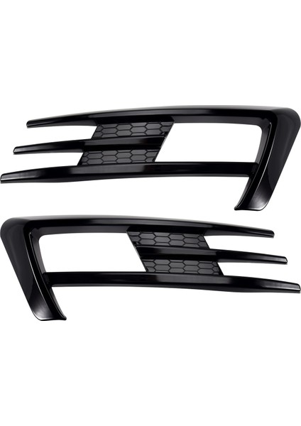 Golf Için 7 Mk7 2014 2015 2016 2017 Ön Tampon Sis Izgarası Sis Lambası Kaş Kapağı Trim Parlak Siyah (Yurt Dışından)