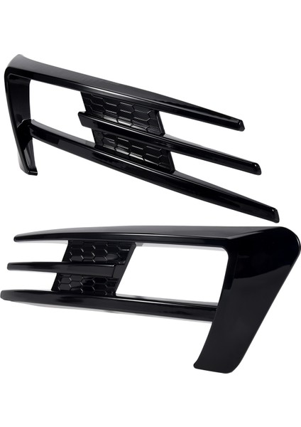 Golf Için 7 Mk7 2014 2015 2016 2017 Ön Tampon Sis Izgarası Sis Lambası Kaş Kapağı Trim Parlak Siyah (Yurt Dışından) modelleri