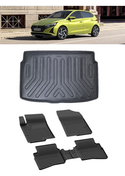 Hyundai I20 2021 Sonrası Jump-Style-Elite 4.5d Paspas Rizline Bagaj Havuzu