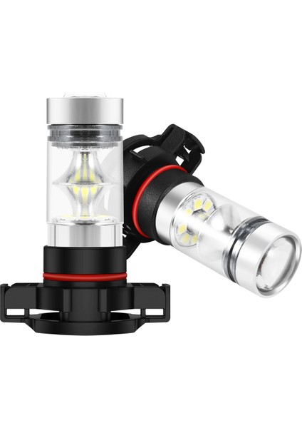2x 5202 H16 PS24W Yüksek Güçlü 100W 6000K Süper Beyaz LED Sis Drl Fıll Bulu (Yurt Dışından) modelleri