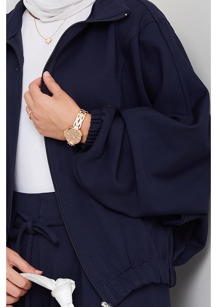 Fermuarlı Oversize Takım 1595 - Lacivert fırsatları