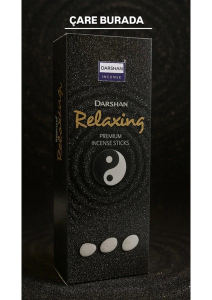 Darshan Incense - Relaxing 20'li Çubuk Tütsü (Zihinsel Rahatlama & Öfkeden Arınma & Huzur)