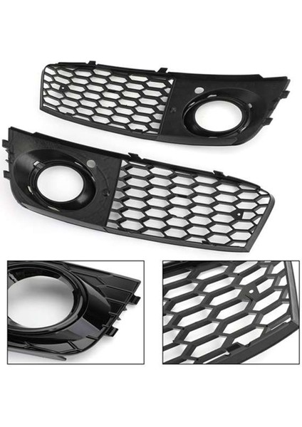 Araba Ön Tampon Sis Fark File Grille Kapak 8KD807682 8KD807681 Audi A4 B8 2009-2012 Sis Lambası Kapağı (Yurt Dışından) fırsatları