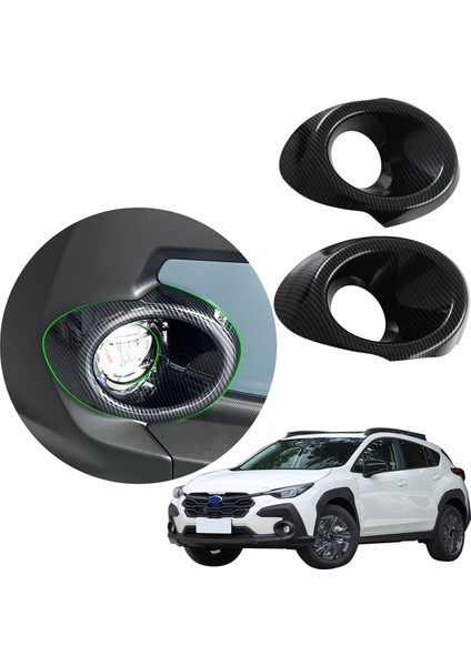 Subaru Crosstrek Için 2023 2024 Araba Ön Sis Lambası Lambası Kapağı Trim Aksesuarları Abs Karbon Fiber (Yurt Dışından) modelleri