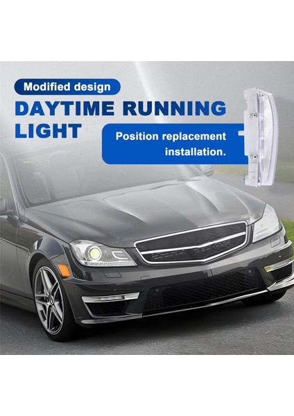 Araba Front Drl Gündüz Çalışan Light Sis Lambası Mercedes Benz W204 W212 C250 C280 C350 E350 A2049069000 Sağ (Yurt Dışından) indirimleri