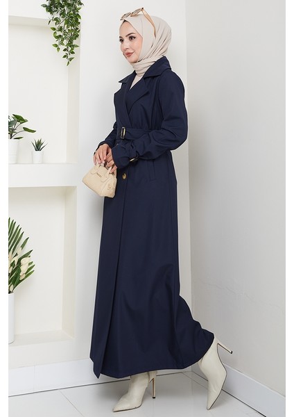 Tam Boy Su Geçirmez Trenç 1596 - Lacivert indirimleri