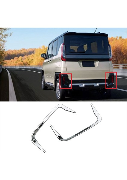 Mitsubishi Delica Mini 2023 Arka Tampon Tail Light Kapağı Sis Lambası Kapağı Trim Dekoratif Aksesuarlar (Yurt Dışından) indirimleri