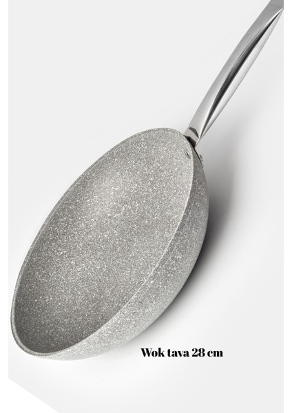 Urla Wok Tava Gri 28 cm