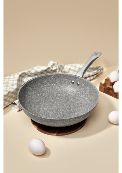 Urla Wok Tava Gri 28 cm modelleri