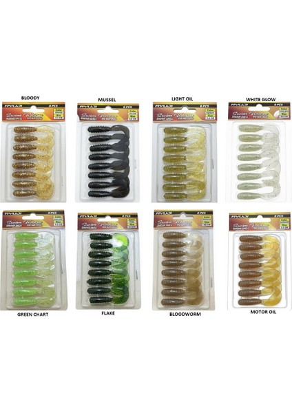 Swim Worm 5,5cm Tpr Kokulu Silikon Yem Light Oil