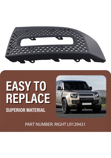 Ön Tampon Sis Lambası Kapağı Land Rover Defender L663 90 110 130 2020-2023 Sağ LR129431 (Yurt Dışından) fırsatları