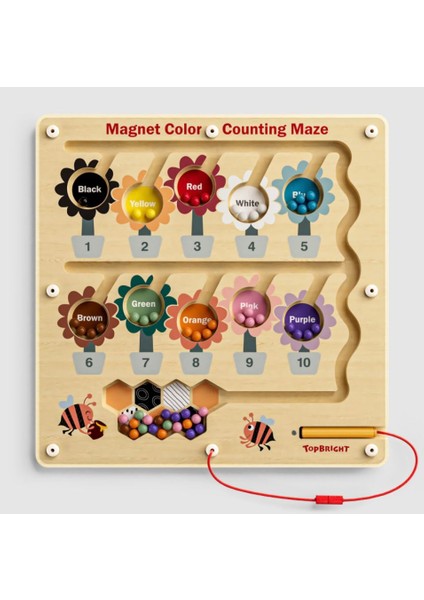 Montessori Ahşap Manyetik Arı Labirenti modelleri